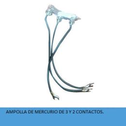 AMPOLLA DE MERCURIO DE 2 Y 3 CONTACTOS